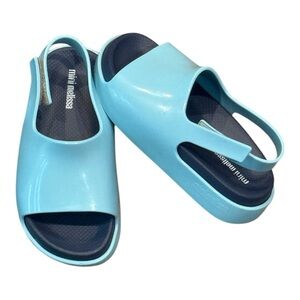 Mini Melissa Cloud Blue Sandals